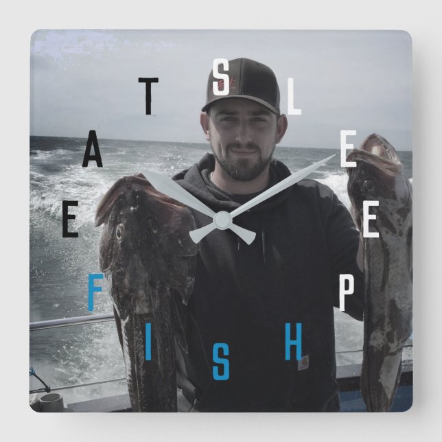 Horloge Carrée Numéro de lettre (Recto)