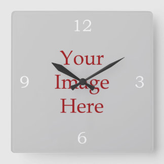 Horloge Carrée Numéros Créez votre propre