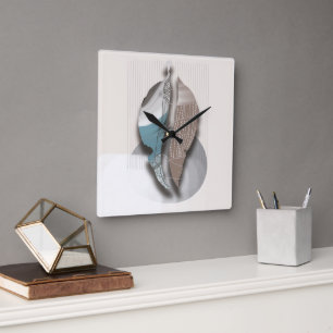 Horloge Carrée objet_8_feuilles_automne_1