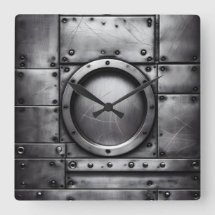 Horloge Carrée objet en acier