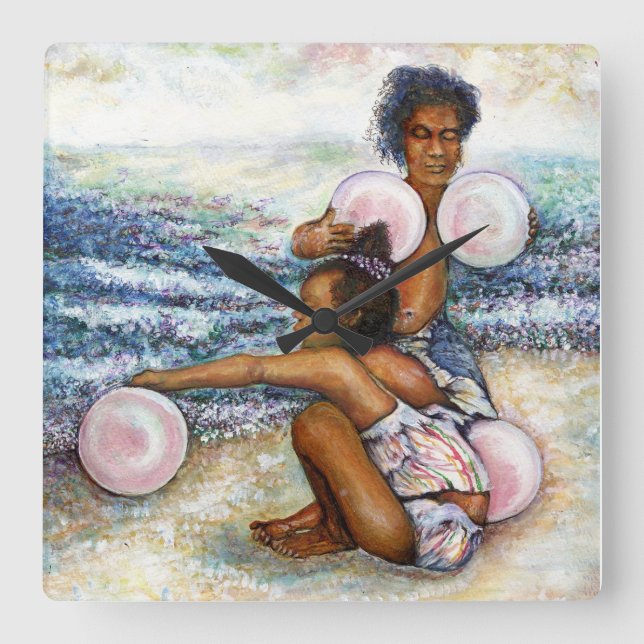 Horloge Carrée Obsédés par la conquête de l'impossible (Recto)