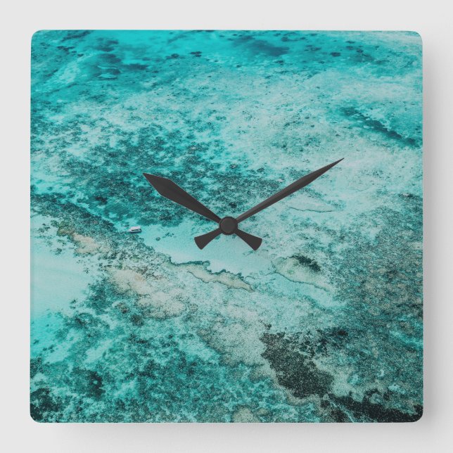 Horloge Carrée Ocean clock (Recto)
