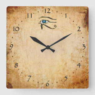 Horloge Carrée Oeil de Horus