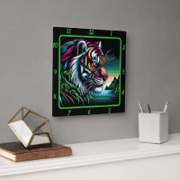 Oeuvre Savage De Tigre De Neon