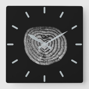Horloge Carrée Oignon en forme de coeur