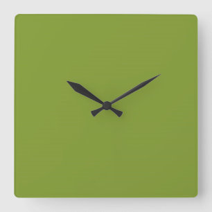 Horloge Carrée Olive Green