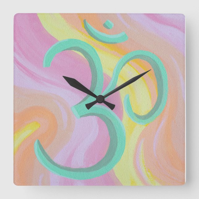 Horloge Carrée Om Clock (Recto)