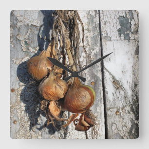 HORLOGE CARRÉE ONIONS