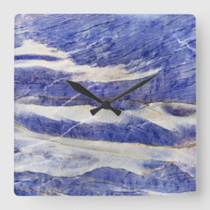 Horloge Carrée Onyx Stone Pattern