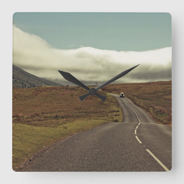 Horloge Carrée Open Road (Recto)