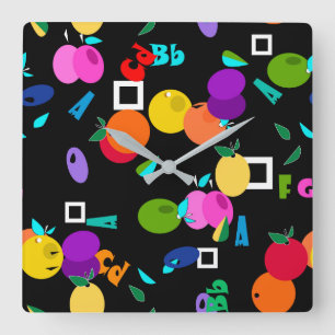 Horloge Carrée Orchard
