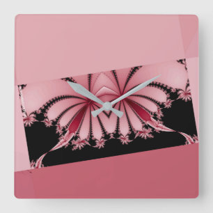 Horloge Carrée orchidée
