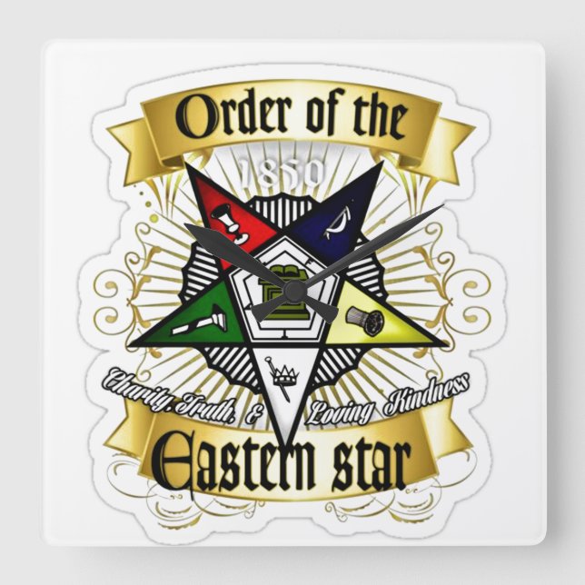 Horloge Carrée Ordre de l'Etoile de l'Est (Recto)