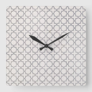 Horloge Carrée Ornement arabesque élégant