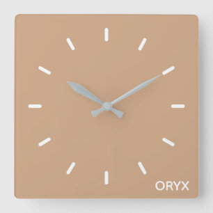 Horloge Carrée Oryx brown beige color name