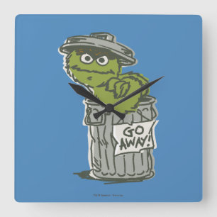 Horloge Carrée Oscar the Grouch Vintage 2