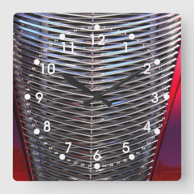 Horloge Carrée Ouïe de voiture (Recto)