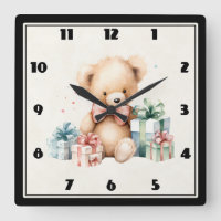 Ours en peluche mignonne avec cadeaux de Noël
