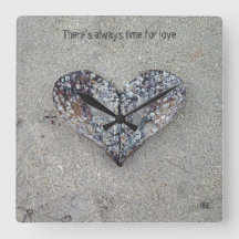 Ouvrez l'horloge de Shell de coeur