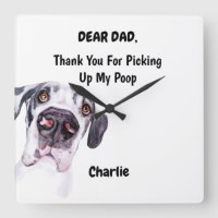 Papa Great Dane drôle Art Canine Aquarelle