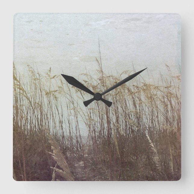 Horloge Carrée Par les dunes II (Recto)