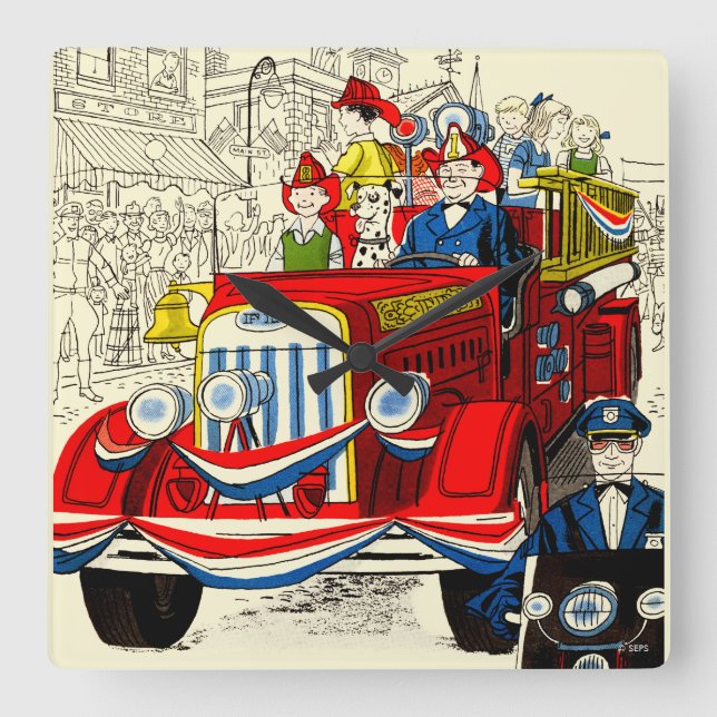 Horloge Carrée Parade du 4 juillet (Recto)