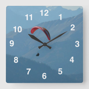 Horloge Carrée Paraglide de Switzerland
