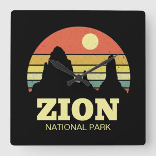 Horloge Carrée Parc national moderne de Zion dans le sud-ouest de