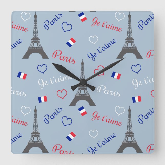 Horloge Carrée Paris (Recto)