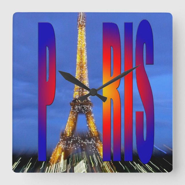 Horloge Carrée Paris France (Recto)