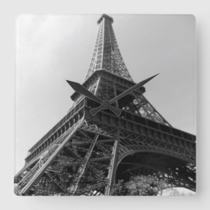 HORLOGE CARRÉE PARIS IMAGE WALL CLOCK