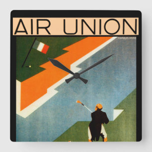 Horloge Carrée Paris - Londres - Paris par Air