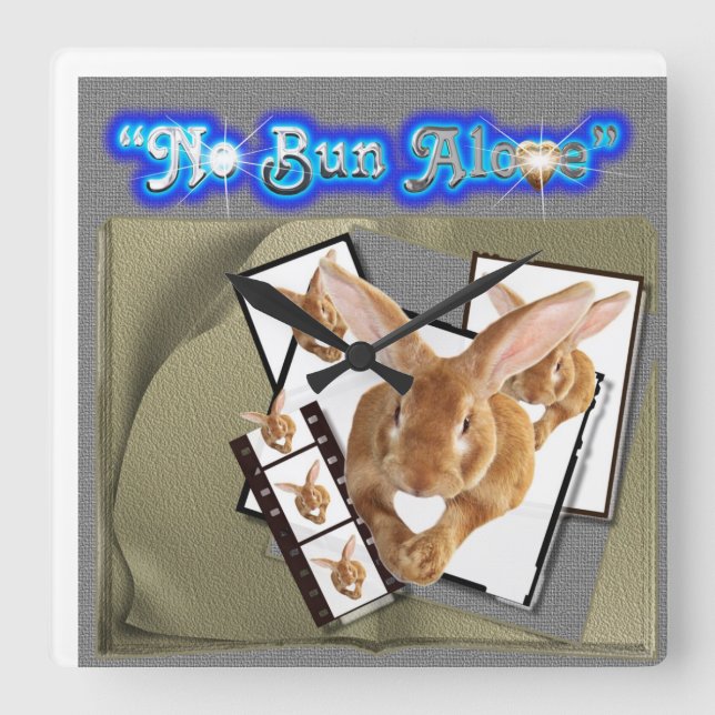 Horloge Carrée Pas de brio seule Wallhorloge (Recto)