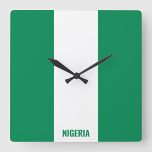 Horloge Carrée Patriotic national nigérian