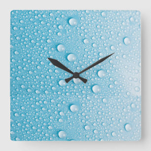 HORLOGE CARRÉE PATTERS BLEUS RAINDROP