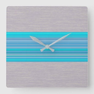 Horloge Carrée Patters de Silver Gray
