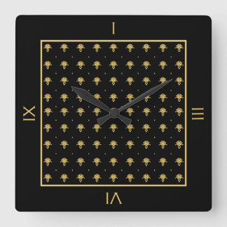 Horloge Carrée Patters With Numbers
