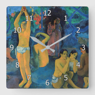 Horloge Carrée Paul Gauguin - D'où venons-nous ?
