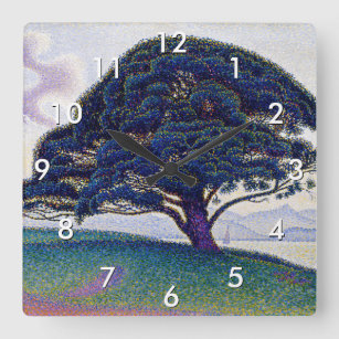 Horloge Carrée Paul Signac - Le pin Bonaventure