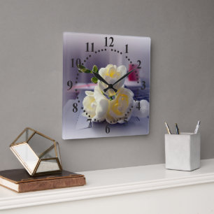 Horloge Carrée Pause café