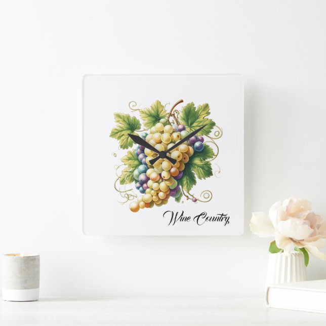 Horloge Carrée Pays du vin (Maison)