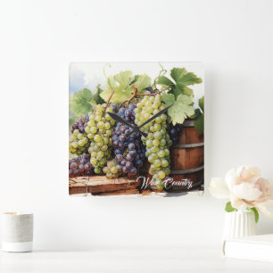 Horloge Carrée Pays du vin