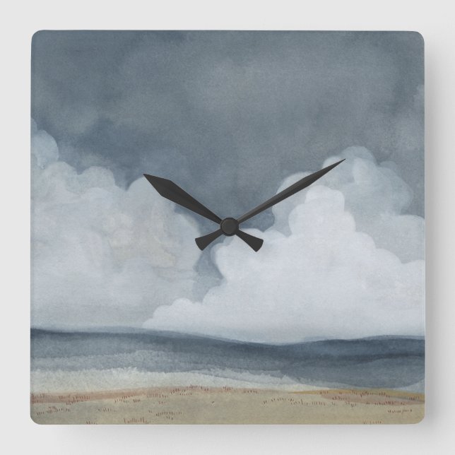 Horloge Carrée Paysage de nuage (Recto)
