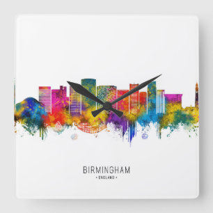 Horloge Carrée Paysage urbain de Birmingham Angleterre