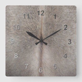 Horloge Carrée Peau de vache