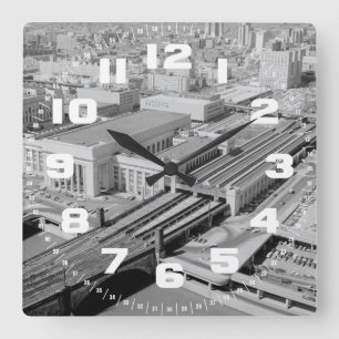 Horloge Carrée Pennsylvania Railroad 30th St.Station Wall Clock