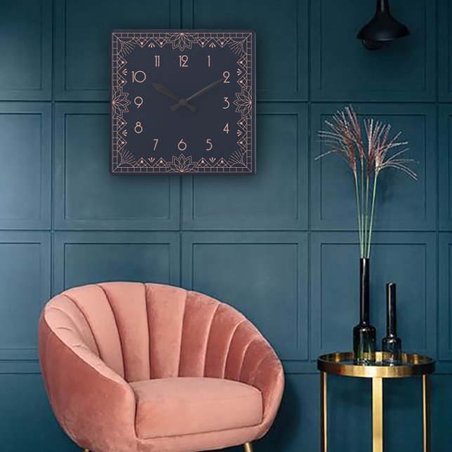 Horloge Carrée Perfection géométrique dans un style Art Déco (Créateur téléchargé)