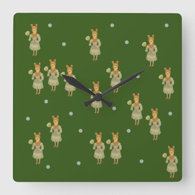 Horloge Carrée Personaje  (Recto)