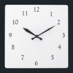 Horloge Carrée Personnaliser le cadran de l'horloge<br><div class="desc">Personnalisez le cadran de l'horloge avec n'importe quelle image.</div>