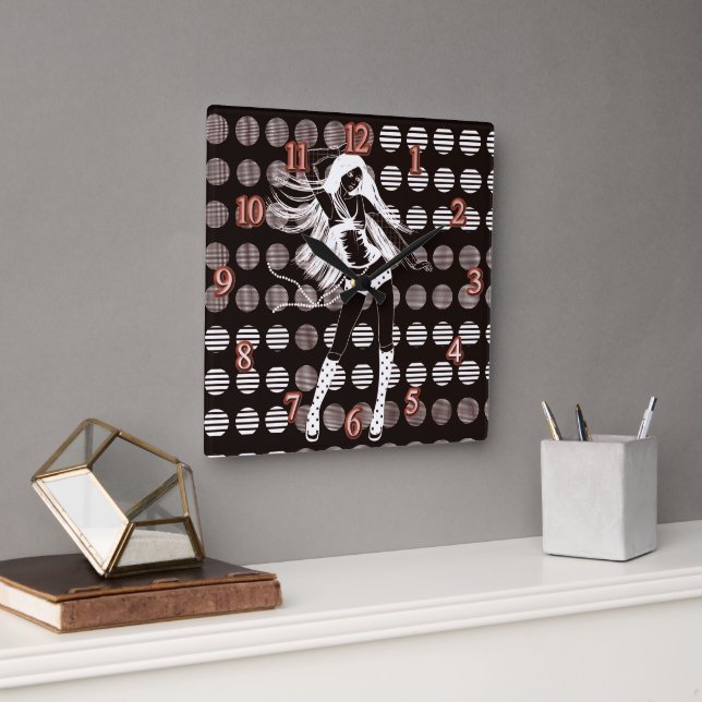 Horloge Carrée petite (Bureau)